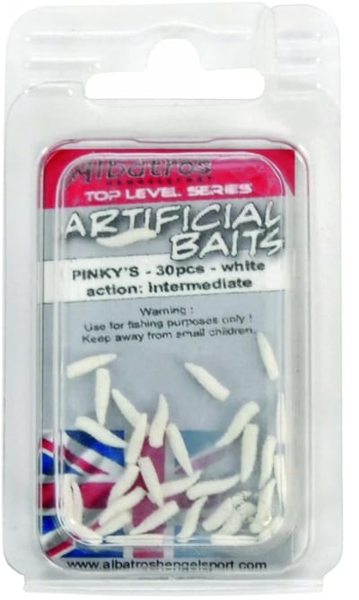 Albatros Artificial Baits Pinky’s White kunstaas voor witvis