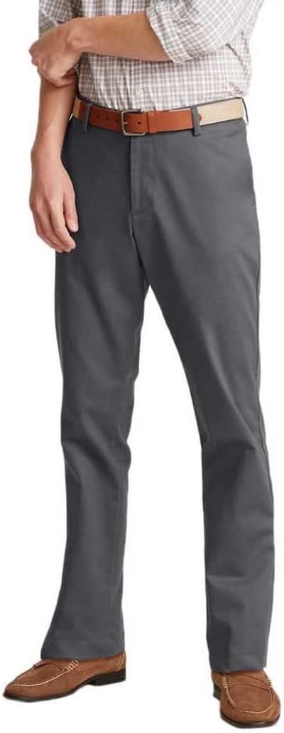 Heren Chino Broek Slim Fit Kaki met Stretch en Kreukvrij