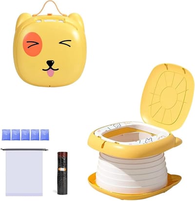Vouwbare Portable Potty voor Kinderen, Compact en Handig voor Thuis en Reizen