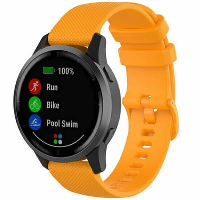 By Qubix - Sportband met motief - Oranje - Geschikt voor Xiaomi Redmi Watch 5 Active / Redmi Watch 5 Lite