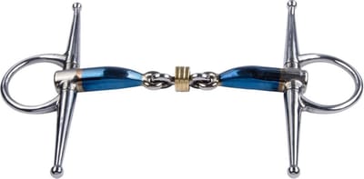 Naaldbit voor paarden Trust Sweet Iron Full Cheek Brass Ring 16