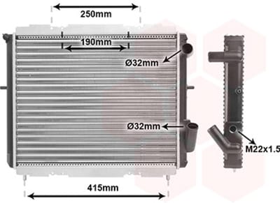 Van Wezel - RADIATOR VOOR RENAULT CLIO 1990-1998 7700804240