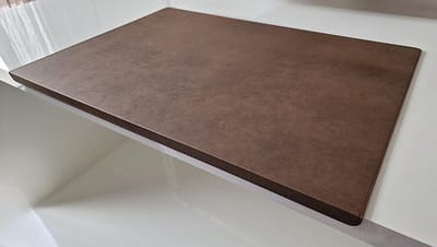 Groot Hoek Bureau Onderlegger 60x38 cm Nubuck Kunstleer Incl. Randbescherming