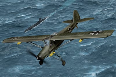 HobbyBoss Modelbouwpakket Vliegtuigen - 80184 Fieseler Fi-156U Storch - Propeller Vliegtuig Plastic - 1:35 - Modelbouw