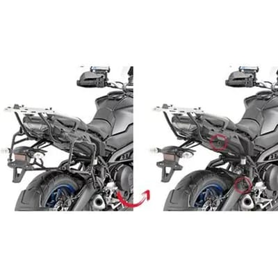 givi monokey retro fit zijkoffersteun voor yamaha 900 mt-09 tracer 2018 tot 2020 plr2139 nieuw