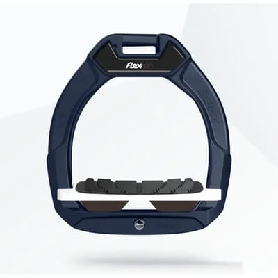 Veiligheidsbeugels voor ruiters Gehoekt Grip Marine/Wit/Bruin kinder Flex-On Safe-On