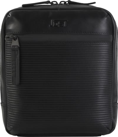 JOST Leren Schoudertas Aarhus Zip Shoulder Bag Black Zwart