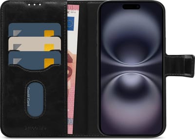 Mobilize Telefoonhoesje geschikt voor Apple iPhone 16 Plus MagSafe Hoesje | Mobilize MagSafe Gelly Wallet Uitneembare 2in1 Bookcase Portemonnee | Geschikt voor MagSafe | Geschikt voor Draadloos Opladen met Magnetische Ring | Geschikt voor MagSafe