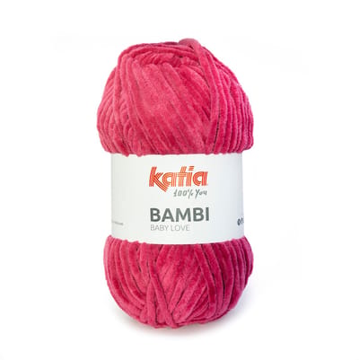 Katia Bambi - 340 magenta - Chenille Garen