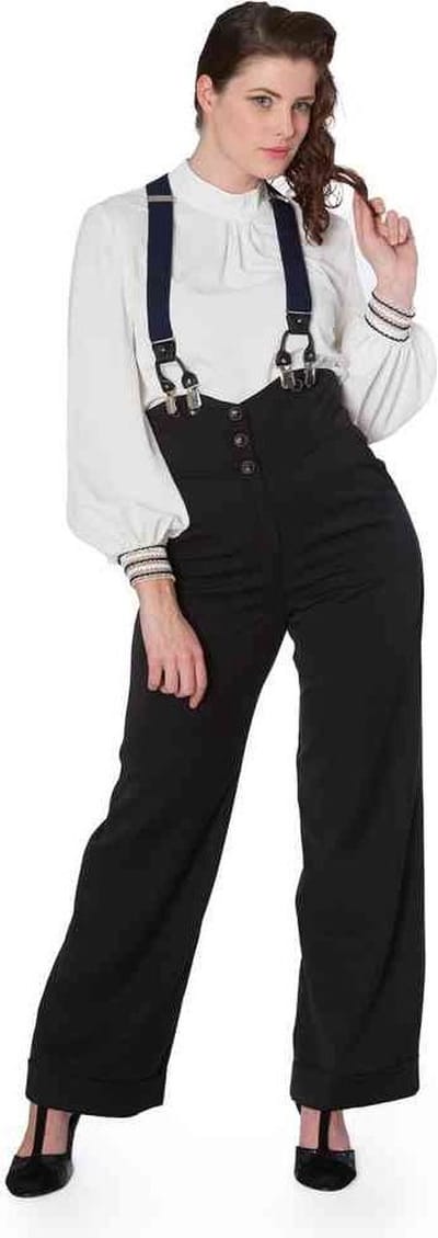 Dancing Days - GIRL BOSS Wijde broek - XL - Zwart