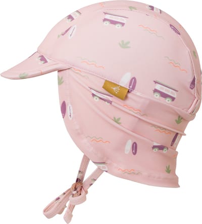 Fresk UV 50+ Zonnehoed voor kinderen 62 – Beschermende Reishoed – Hoofdbescherming Meisjes - Roze - Surf Girl