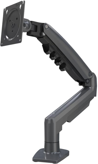 Famanu – Professionele monitorarm voor 17–30 inch schermen, verstelbaar en stabiel design, zwart