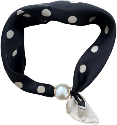 Parelsjaal Magnetische Parel Black Rounds