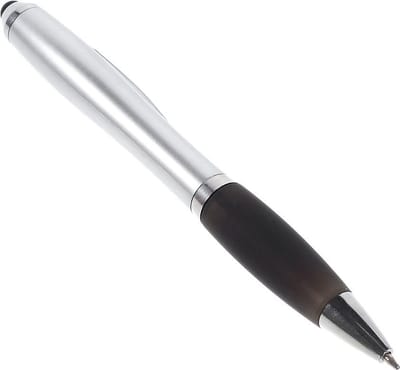 Peachy stylus en balpen 2 in 1 schrijven en Touchscreen bedienen - zwart en Zilverkleurig
