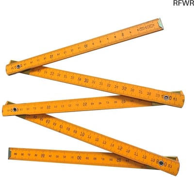 RFWR® Opvouwbare houten liniaal van 1 meter voor nauwkeurige metingen