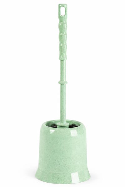 Plasticforte Wc Borstel - met houder - mintgroen - kunststof - toiletborstel - 37 cm