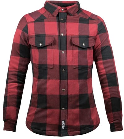 John Doe Motoshirt Lady Rood Zwart XTM -