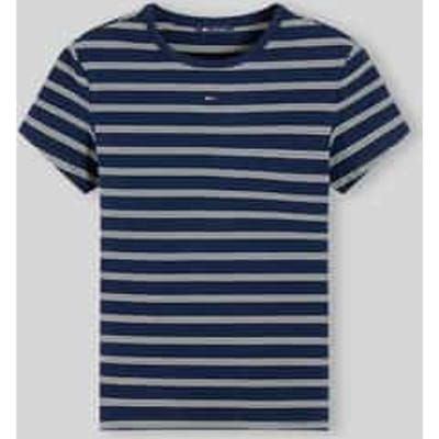 Slim fit t-shirt van katoenmix