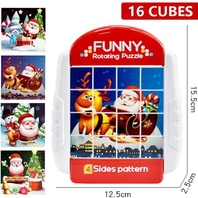 4-IN-1 Draaibaar Puzzel ideaal voor Kinderen Fidget Speelgoed 3 4 5 6 7 8 Jaar Oude Puzzels in 1 Fijne Motoriek Cadeau Jongens & Meisjes Leeftijden 3+