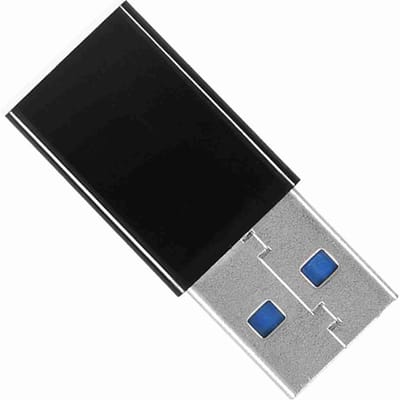 2 Stuks USB 3.0 A Mannelijk naar USB-C 3.1 Type C Vrouwelijk OTG Gegevens Opladen Adapter Converter Zwart