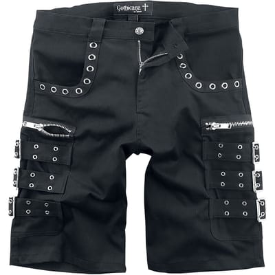 Gothicana by EMP - Gothic Shorts - Army Of The Night - S tot XXL - voor Mannen - zwart