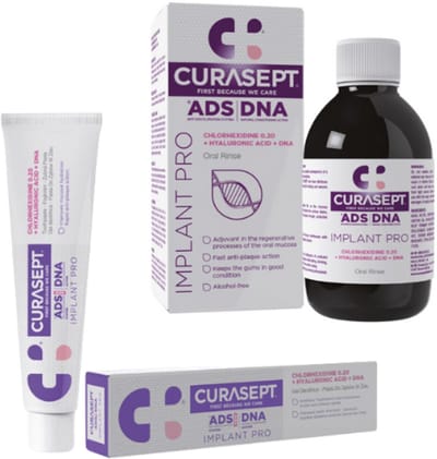 Curasept ADS DNA Implant Pro 0,20% CHX Mondspoelmiddel + Tandpasta - Voordeelverpakking