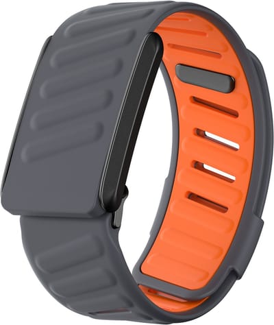 Stravo Premium Siliconen bandje geschikt voor Whoop 4.0 & 3.0 | Ademend + Zweetbestendig | Trendy Kleuren | Makkelijk Schoonmaken（Donkergrijs）