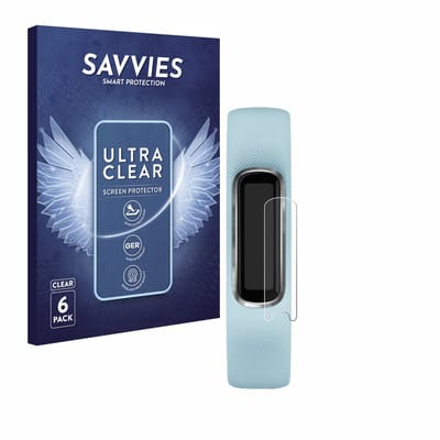 Savvies - Screenprotector voor Garmin Vivosmart 4 - Folie Beschermfolie transparant 6 Stuks
