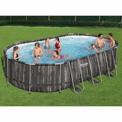 Bestway Power Steel Zwembadset ovaal 488x305x107 cm