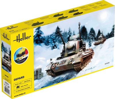 Heller Modelbouwpakket Militaire voertuigen - 57127 Gepard - Starter Kit Plastic - 1:35 - Modelbouw