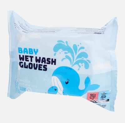 18 Vochtige Washandjes - Sensitive - 18 Baby Washandjes - Aloe Vera - Verzorgend - Verzorgende Washandjes