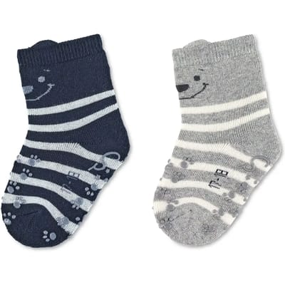 Sokken met berenmotief voor babyjongen Sterntaler (x2)