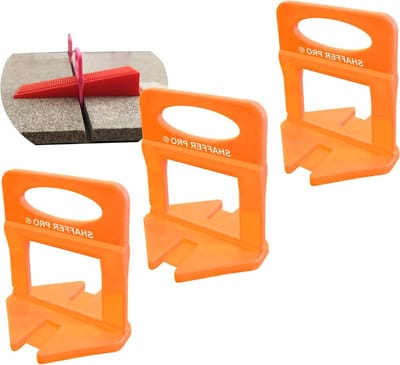 Tegel Levelling Clips - Nivelleringssysteem Wiggen - Tegels Leggen - Zelfnivellerend Systeem - 3 mm 1000 stuks - Oranje