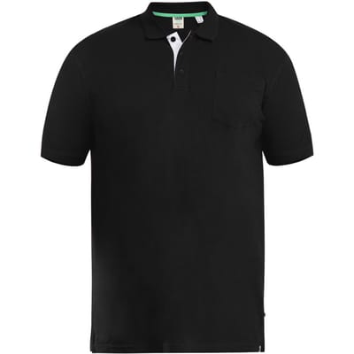 Duke Heren D555 Grant Pique Kingsize poloshirt 4XL zwart