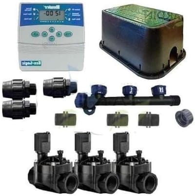 Automatische Irrigatieset - Bewateringssysteem - Tuin Automatiseren - 3 Zones - 49 cm Lengte - Grijs