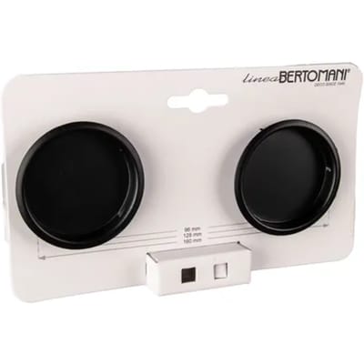 Bertomani Meubelknop - Aluminium - Mat Zwart - 62mm - Set Van 2