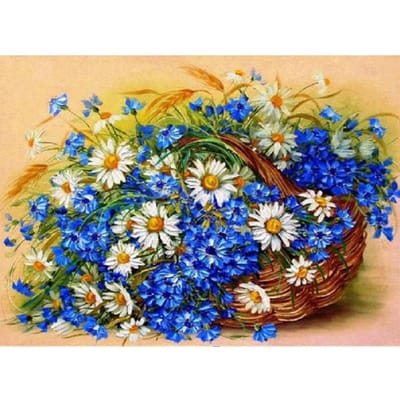 Diamant schilderij volledige ronde Daisy klaproos diamant borduurwerk kruissteek steentjes woondecoratie 20X30CM