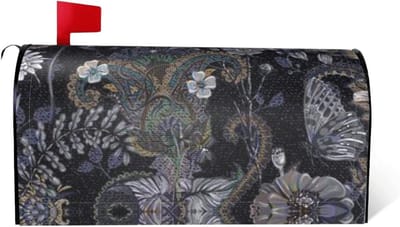 Brievenbus Cover - Brievenbus Wrap - Tuin Decoratie - Magnetische Bevestiging - Standaard Formaat - Grijs