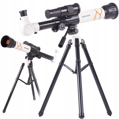 Playos® - Telescoop - Wit - STEM speelgoed - Educatief - 20x 30x 40x - Driepoot Standaard