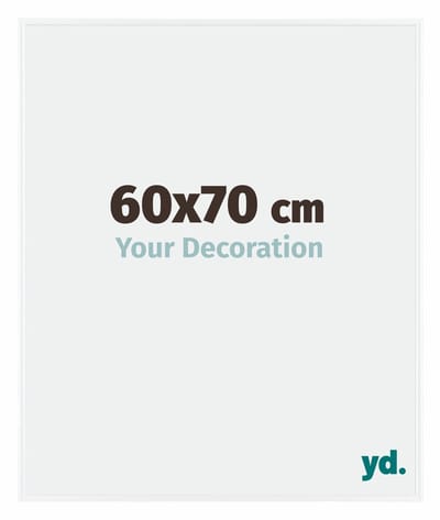 Your Decoration - Fotolijst 60x70 cm - Kunststof - Wit Hoogglans - Evry