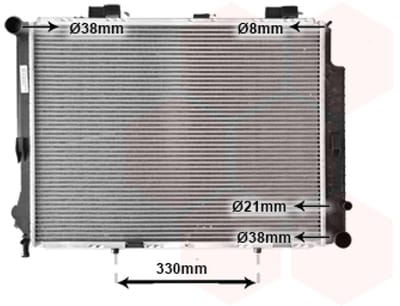 Van Wezel - RADIATOR VOOR MERCEDES BENZ E-CLASS W210 1995-1999 2105000803