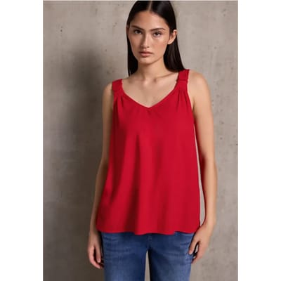Blouse top met knoopdetail