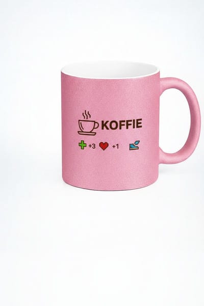 Koffie Gamer Mok - +3 Health, +1 Hart, +1 Snelheid - Unieke Cadeau Mok