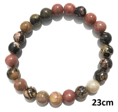 Armband - Dialogiet 8 mm - Elastisch - Lengte 23 cm