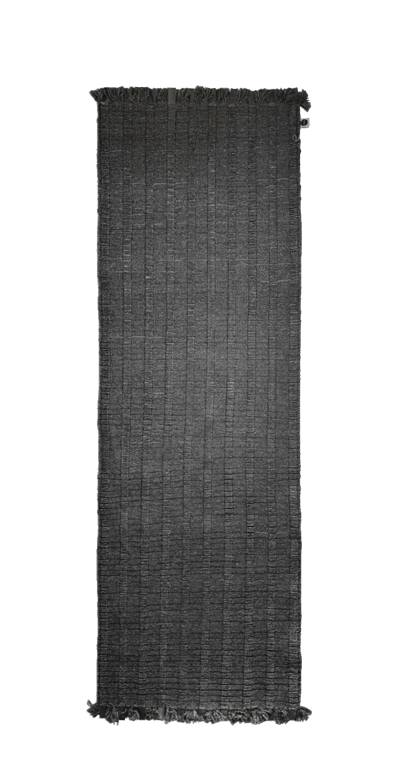 Nomad Rubber Rug black - 80 x 400 cm