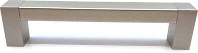 AVENUE decoration meubelgreep - model "Block" - 96 mm - kunststof aluminium look