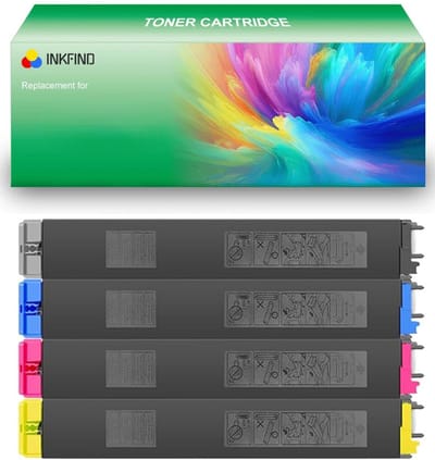 INKFIND MX-61GT Zwart/Cyaan/Magenta/Geel tonercartridge compatibel met SHARP MX-61GTBA/CA/MA/YA voor Sharp MX-2630/3050/3060/3070N/3550N/3570N/4050N/4060/4070N/5050N/5070N/6050N/6070N/2651/3051/3551/4051/3561/3571/3061/3071/4061/4071 - 4-pack BKCMY