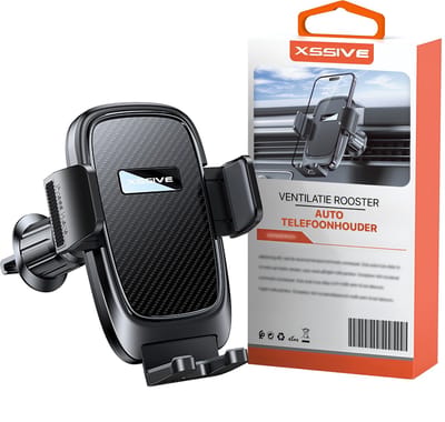 Telefoonhouder Auto Ventilatie - 360 Graden Draaibaar en Kantelbaar - GSM Houder Auto Ventilatierooster - Universele Telefoon Houder voor Luchtrooster - Stevige Klem met Anti Slip