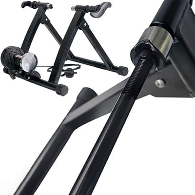 Fietstrainer As - Fietsweerstandstrainer - Binnen Fietsen - Verstelbare Lengte - 142-148 mm - Aluminium