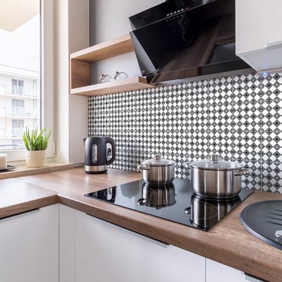 Zelfklevende muurtegelstickers voor keuken en badkamer - 30 etnische Kibungo cementtegelstickers - 30 stickers 10x10cm